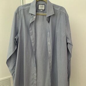 Charles Tyrwhitt Light Blue Pinstripe Dress Shirt